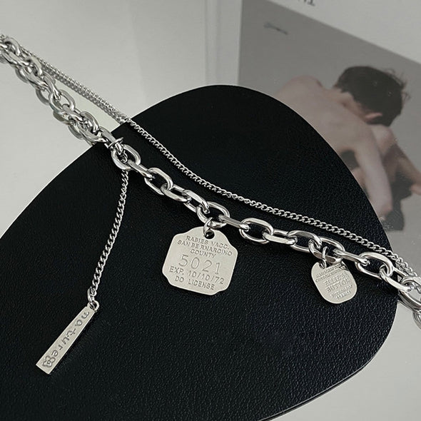 Personalized Stacked Multi-layer Clavicle Chain