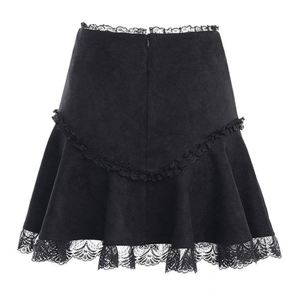 Sexy Solid Lace Short Skirt