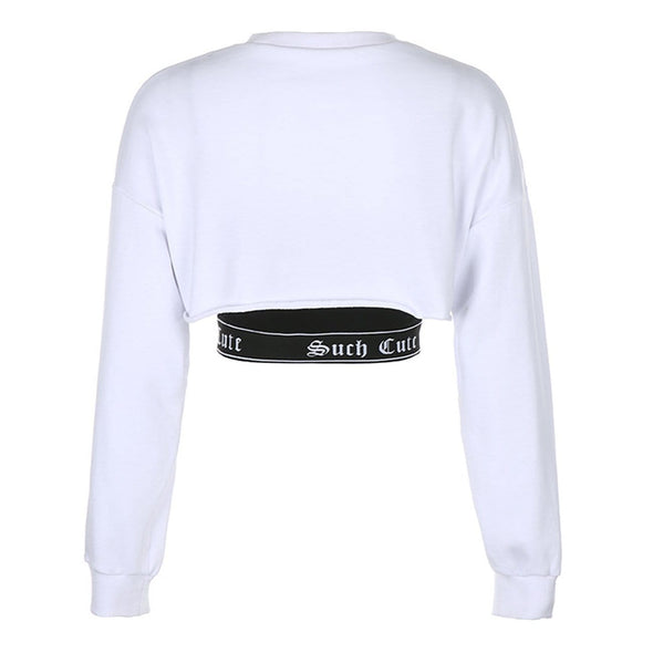 Loose Letter Print Two-piece Long-sleeved T-shirt