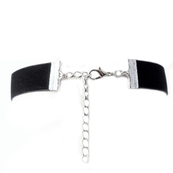 Vintage Punk Black Velvet Neckband Collar Necklace