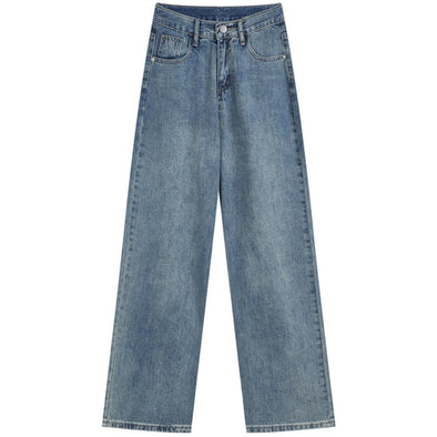 Kawaii Plain Straight-leg Jeans