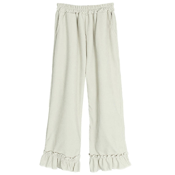 Kawaii Japanese Lace Corduroy Pants