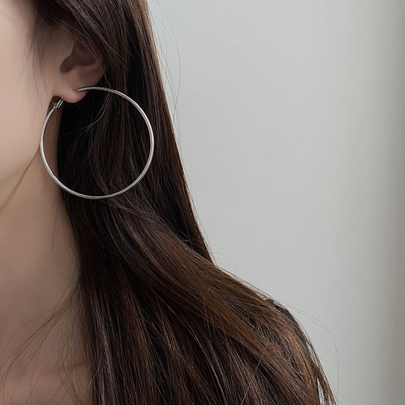 Basic Round Hoop Earrings
