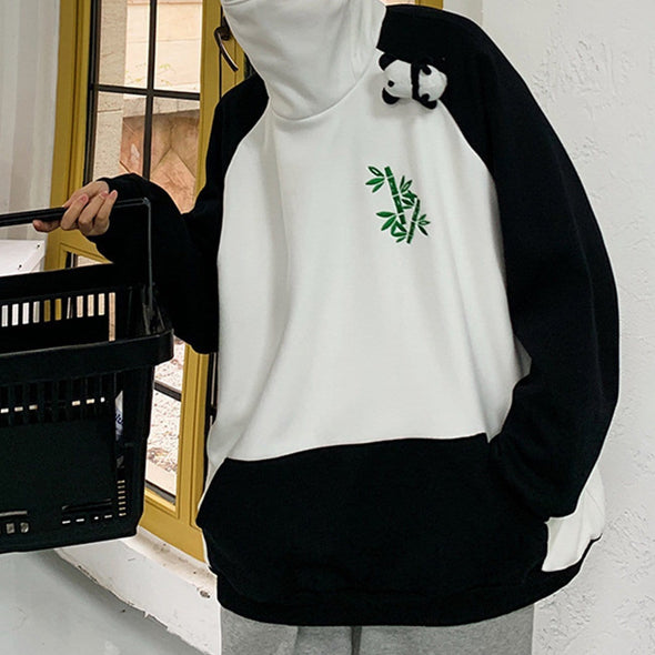 Panda Panel Hooded Sweatshirt