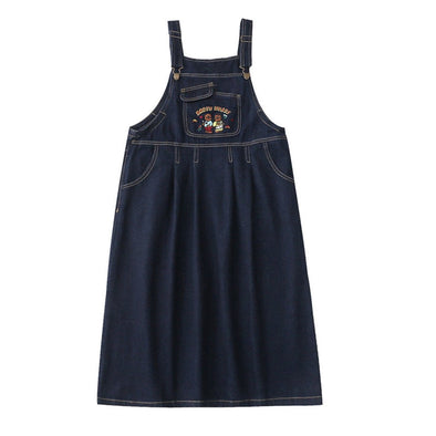 Kawaii Letter Bear Embroidery Dress
