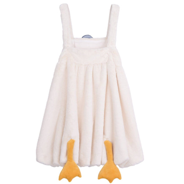 Kawaii Duck Embellished Strap Dress