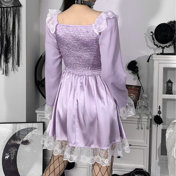 Sexy Lace Bow Dress