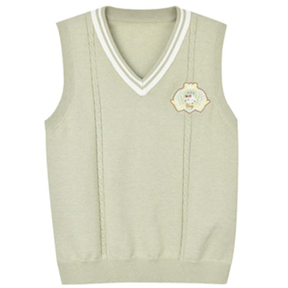 Kawaii Embroidery Badges Sweater Vest