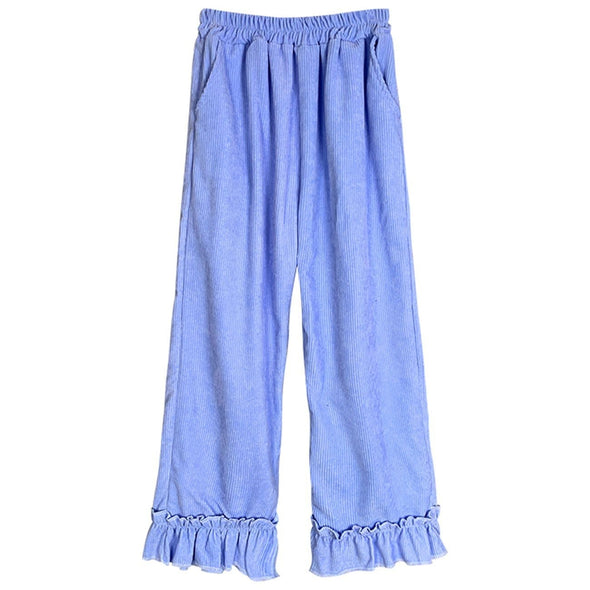 Kawaii Japanese Lace Corduroy Pants