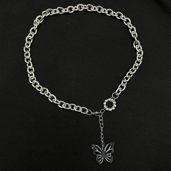 Sweet Cool Butterfly Pendant Necklace