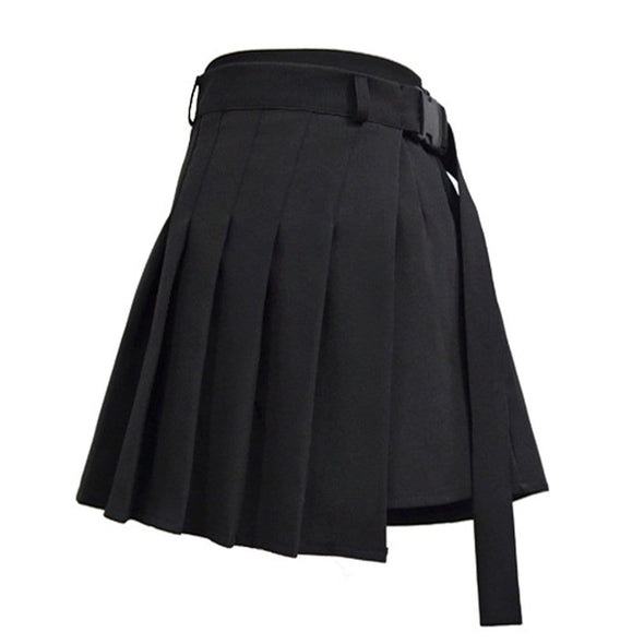 Vintage Plaid Irregular Pleated Skirts