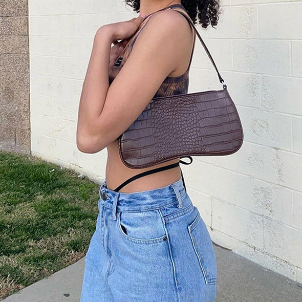 Sexy European and American Buckle Crop Top