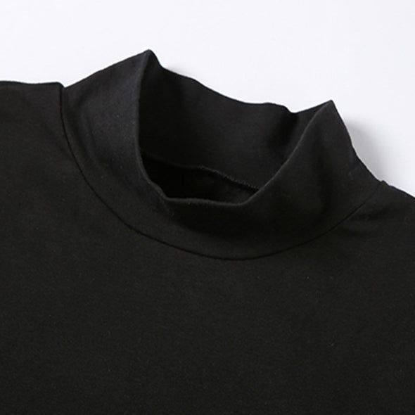 Retro Slim Check Sling Two-piece Long Sleeve T-Shirt