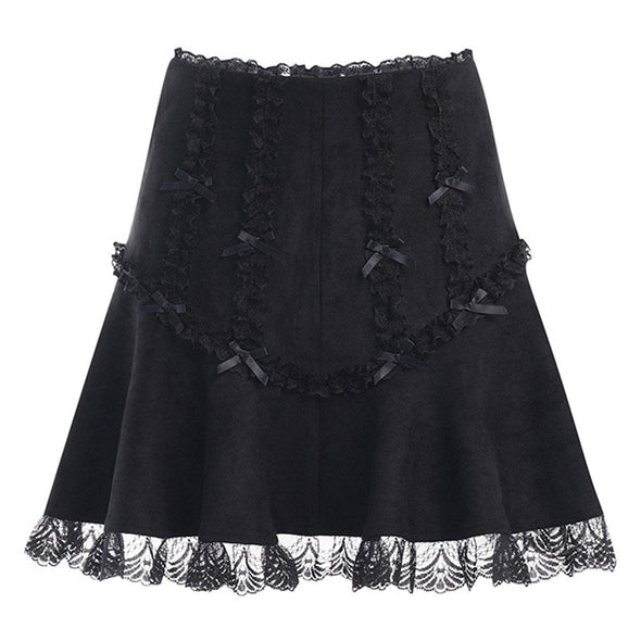 Sexy Solid Lace Short Skirt