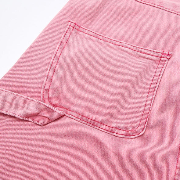 Kawaii Open Line Design Straight-leg Jeans